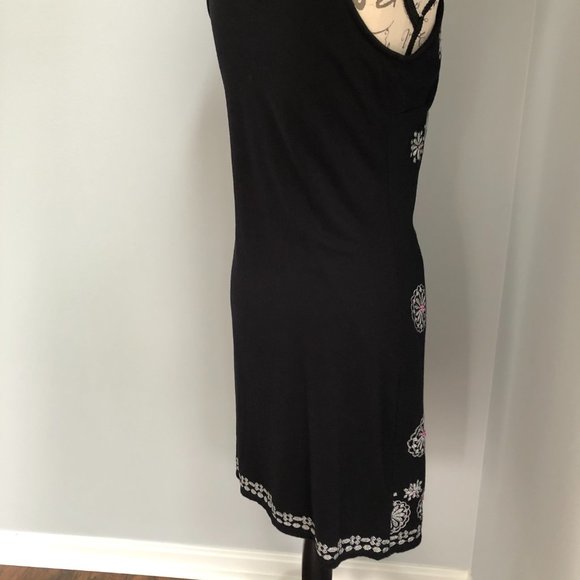 Embroidered Black Dress - Picture 10 of 10